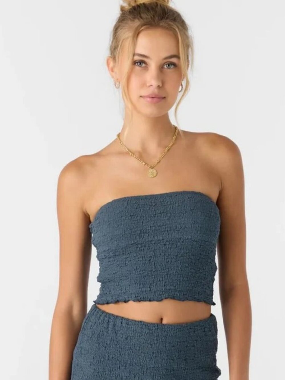 O'Neill Terra Sleeveless Tube Top Gray